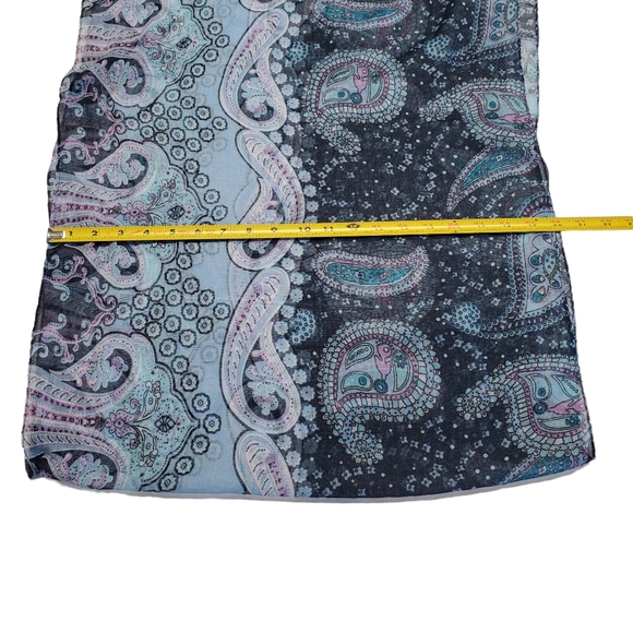 Women's Infinity Scarf Paisley Print Lightweight All Season Scarf - Picture 5 of 12